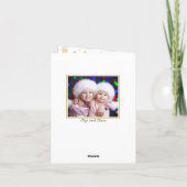 Holly Berry 2 FOTO Weihnachtsgrüße Feiertagskarte (Rückseite)