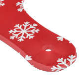 Holly Berry auf Red White Snowflakes Pattern Schneidebrett (Ecke)