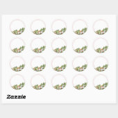 Holly Berry Blank Homemade Jar Canning Runder Aufkleber (Blatt)