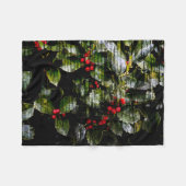 Holly Berry Blanket Fleecedecke (Vorderseite (Horizontal))