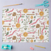 Holly Berry Christmas Cinnamon Orange Decoupage Seidenpapier (Basteln)