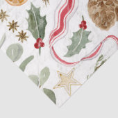 Holly Berry Christmas Cinnamon Orange Decoupage Seidenpapier (Ausschnitt)