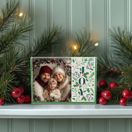 Holly Berry Christmas Foto Block