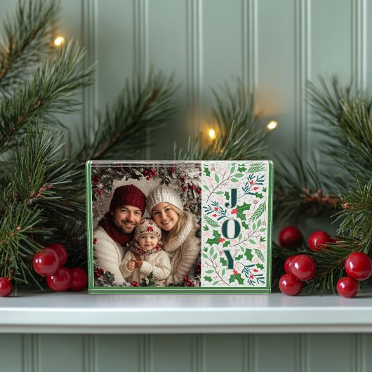 Holly Berry Christmas Foto Block