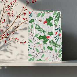 Holly Berry Christmas Mittlere Geschenktüte