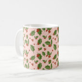 Holly Berry Christmas Mug Kaffeetasse (Vorderseite Links)