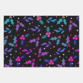 Holly Berry Christmas Seamless Pattern Geschenkpapier Set (Vorderseite)