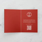 Holly Berry Corporate Business QR Code Weihnachten (Innenseite)