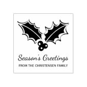 Holly Berry Custom Christmas Rubber Art Briefmarke Gummistempel (Prägung)