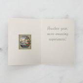  Holly Berry Decorative Christmas Border Karte (Innenseite)