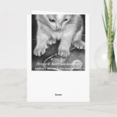 Holly Berry Fairy Weihnachtskarte Feiertagskarte (Rückseite)