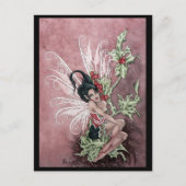 Holly Berry Fee Postkarte (Vorderseite)