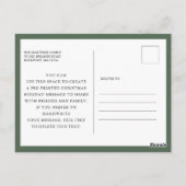 Holly Berry Foto Weihnachtsfeiertag Postkarte (Rückseite)