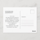 Holly Berry Foto Weihnachtsfeiertag Postkarte (Rückseite)