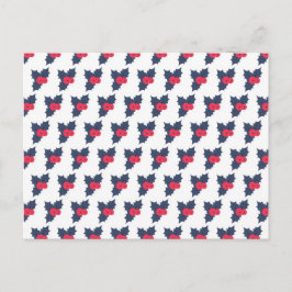 Holly Berry Frohe Weihnachtsfeiertag Winter Xmas Postkarte