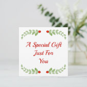 Holly Berry Gift Certificate (Stehend Vorderseite)