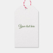 Holly berry glückliche Feiertage Weihnachten Geschenkanhänger (Rückseite)