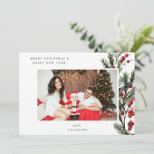 Holly Berry H Foto Holiday oder Weihnachten (Stehend Vorderseite)