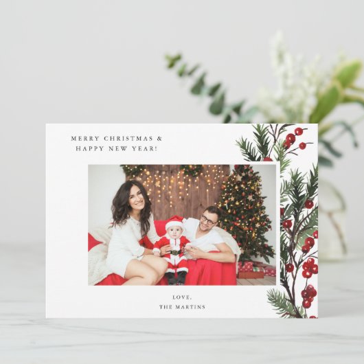 Holly Berry H Foto Holiday oder Weihnachten (Stehend Vorderseite)