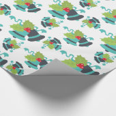 Holly Berry Jingle Bells Christmas Wrapping Paper Geschenkpapier (Ecke)