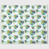 Holly Berry Jingle Bells Christmas Wrapping Paper Geschenkpapier (Flach)