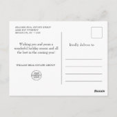 Holly Berry Kardinal Weihnachtsgrüßen Postkarte (Rückseite)