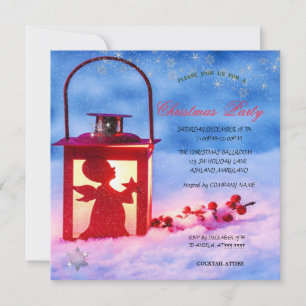 Holly Berry Light Christmas Corporated Einladung
