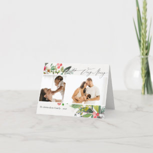 Holly Berry Pine Sehr frohe Weihnachten 2 Foto