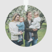 Holly Berry Pine Wreath Merry Everything Foto Ornament (Rückseite)