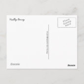 Holly Berry Postkarte (Rückseite)