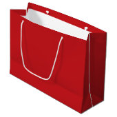 Holly Berry Red Große Geschenktüte (Vorderseite Schrägansicht)