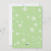 Holly berry Snowflakes Personalizable Weihnachten (Rückseite)