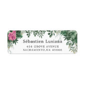 Holly Berry Weihnachtsferien-Rücksendeadresse (Vorne)