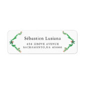 Holly Berry Weihnachtsferien-Rücksendeadresse (Vorne)