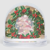 Holly Berry Wreath Kundenempfehlung Schneekugeln (Rückseite)