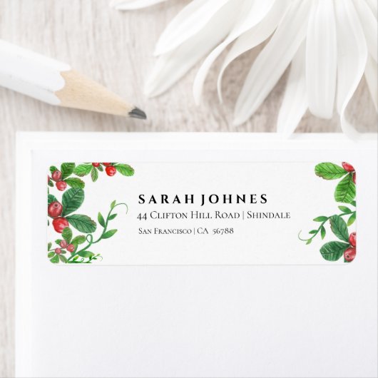 Holly Bery Frory Weihnachts-Rücksendeadresse (Insitu)