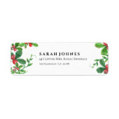 Holly Bery Frory Weihnachts-Rücksendeadresse (Vorne)