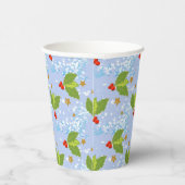 Holly Bery Muster Merry Christmas Paper Cup Pappbecher (Rechts)