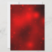 Holly Blätter & Bell Red Christmas Party laden ein Einladung (Rückseite)