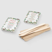 Holly Blätter Berry Christmas | Hochzeitsprogramm Fächer (Non-assembled)