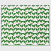 Holly Blätter Geschenkpapier (Flach)