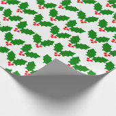 Holly Blätter Geschenkpapier (Ecke)