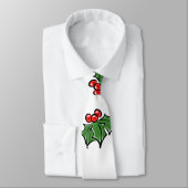 Holly-Blätter, Holly-Beeren, lustige botanische Fe Krawatte (Gebunden)