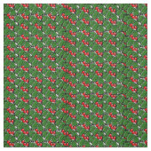 Holly-Blätter, Holly-Beeren, Urlaubsmuster Stoff (Muster)