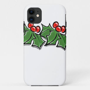 Holly-Blätter, Holly-Beeren, Weihnachtskranz Case-Mate iPhone Hülle