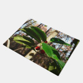 Holly Blätter I Holiday Botanical Fußmatte (Schrägansicht)