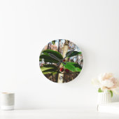 Holly Blätter I Holiday Botanical Runde Wanduhr (Zuhause)