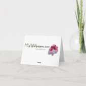 Holly Blätter II Holiday Nature Botanical Dankeskarte (Rückseite)