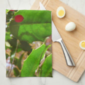 Holly Blätter II Holiday Nature Botanical Küchentuch (Viertel Falte)