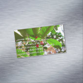 Holly Blätter II Holiday Nature Botanical Magnetische Visitenkarte (Beispiel)